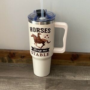 40 oz. Horses Keep Me Stable Cup